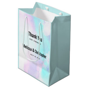 Modern Abstrakt Blue & Lila Watercolor Bröllop