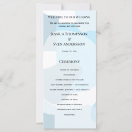 Modern Abstrakt Blue Minimalist Artistic Bröllop