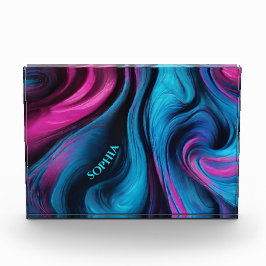 Modern Abstrakt-Blue och Rosa-