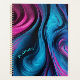 Modern Abstrakt-Blue och Rosa-