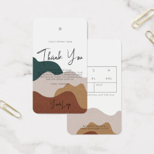 Modern Abstrakt Boho Business Clohing Märkre Visitkort