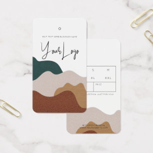 Modern Abstrakt Boho Business Clohing Märkre Visitkort