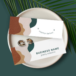 Modern Abstrakt Boho Earring Visning Card Litet Visitkort