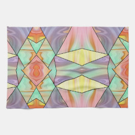 Modern Abstrakt boho Marmor Konst Kökshandduk