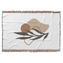 Modern Abstrakt Boho Plant Shapes Art