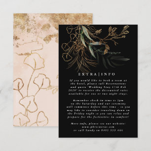 MODERN ABSTRAKT Botanical Eucalyptus ONYX INFO Tilläggskort