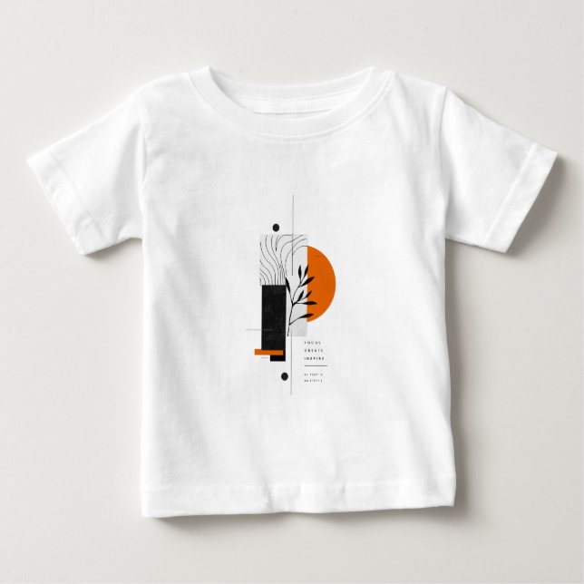 Modern Abstrakt Botanisk Geometrisk Väggkonst  T Shirt (Framsida)