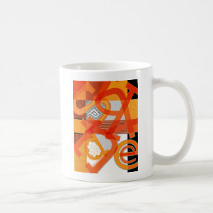 Modern Abstrakt Brev Art Mugg av Heard_