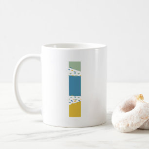 Modern Abstrakt Brev L Monogram Initial Kaffemugg