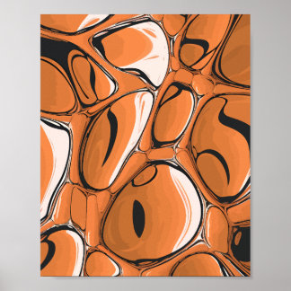 Modern Abstrakt Bubble Art Design Poster