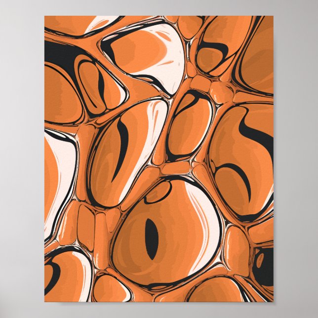 Modern Abstrakt Bubble Art Design Poster (Framsidan)