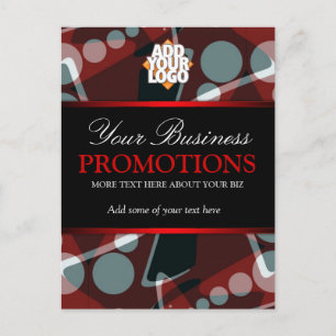 Modern Abstrakt Business Promotion Postcard templ Vykort