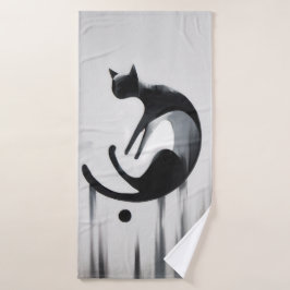 Modern Abstrakt Cat - Minimalistisk design Art