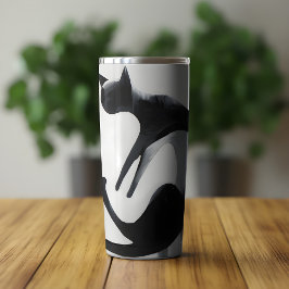 Modern Abstrakt Cat - Minimalistisk design Art