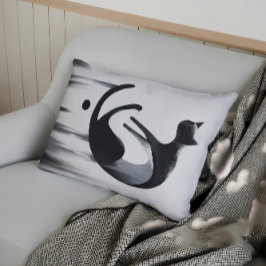Modern Abstrakt Cat - Minimalistisk design Art Prydnadskudde