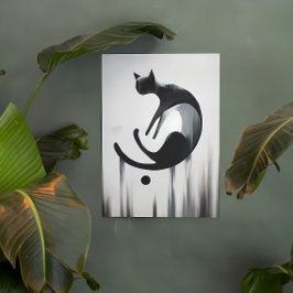 Modern Abstrakt Cat - Minimalistisk design Fototryck