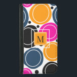 Modern Abstrakt Circles Monogram Rosa Teal Plånboksfodral För Samsung Galaxy S5<br><div class="desc">En skarp och djärv utformning av abstrakten i rosa,  teal och orange. Det finns ett centrerat monogram på en kvadrat med orange för att anpassa designen. Snyggt och öga fångar.</div>