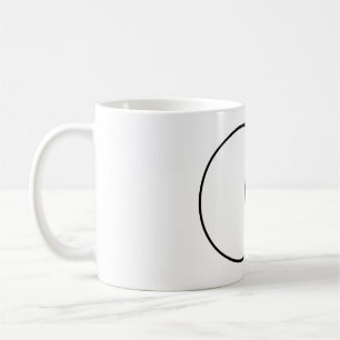 Modern Abstrakt Cirkel Torg Konst Kaffemugg