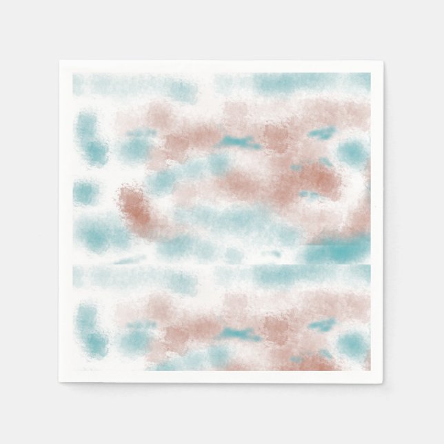 Modern Abstrakt Clouds Pappersservett (Framsidan)