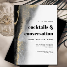 Modern Abstrakt Cocktails och Conversation Party