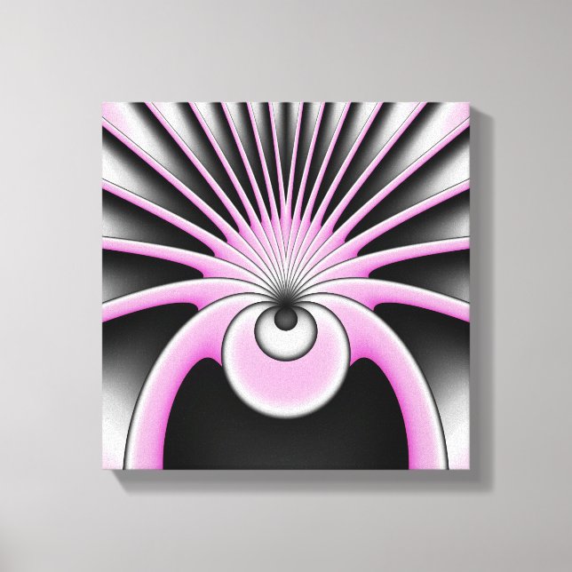 Modern Abstrakt Crazy Fractal Art Mönster Canvastryck (Framsida)