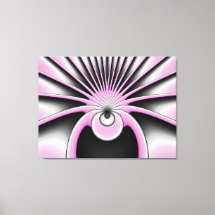 Modern Abstrakt Crazy Fractal Art Mönster Canvastryck