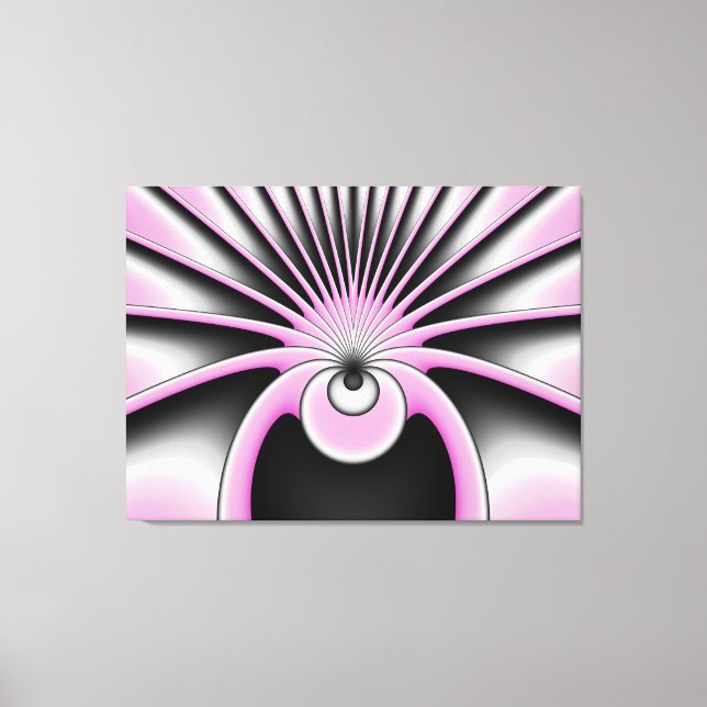 Modern Abstrakt Crazy Fractal Art Mönster Canvastryck (Framsida)