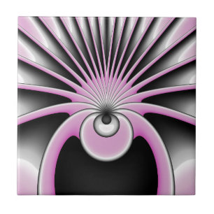 Modern Abstrakt Crazy Fractal Art Mönster Kakelplatta