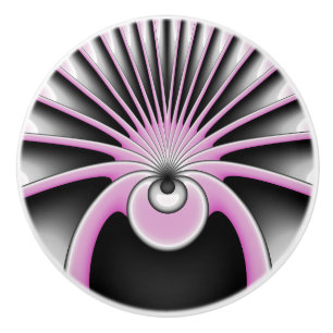 Modern Abstrakt Crazy Fractal Art Mönster Knopp