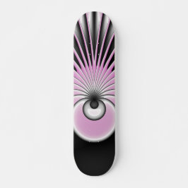 Modern Abstrakt Crazy Fractal Art Mönster Mini Skateboard Bräda 18,5 Cm