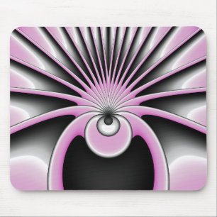 Modern Abstrakt Crazy Fractal Art Mönster Musmatta