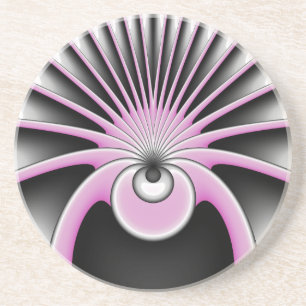 Modern Abstrakt Crazy Fractal Art Mönster Underlägg