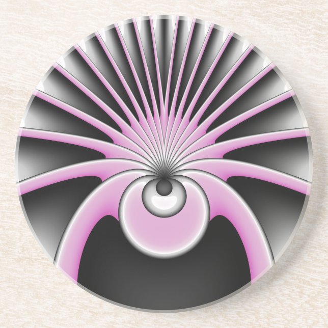 Modern Abstrakt Crazy Fractal Art Mönster Underlägg (Framsidan)