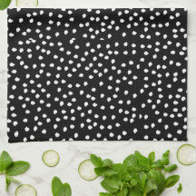 Modern Abstrakt Cute Polka Dot Black and White