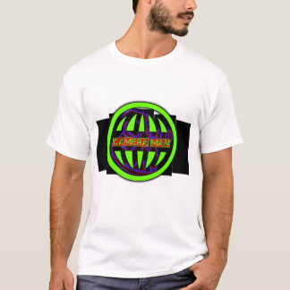Modern abstrakt cyber-glob grafisk herr-T-shirt T Shirt