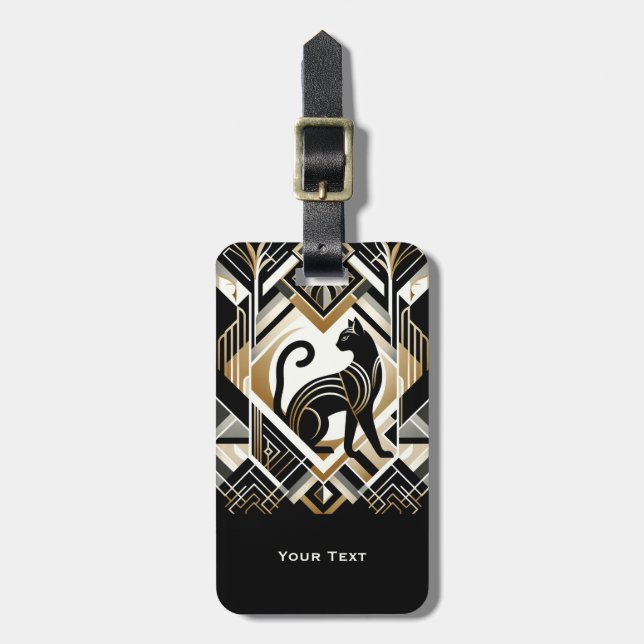 Modern Abstrakt - dekorativ cat-resggage-tagg Bagagebricka (Vertikal Framsida)