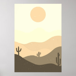 Modern Abstrakt Desert Poster