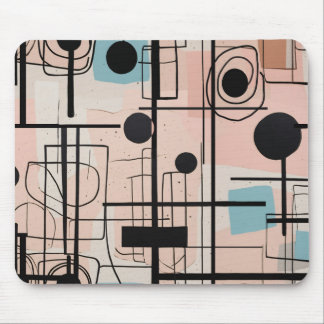 Modern abstrakt design, dynamiskt linjer Dekorativ Musmatta