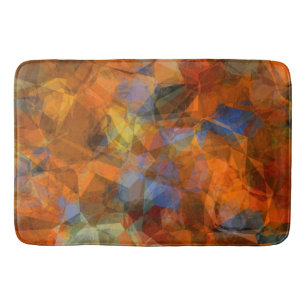 Modern abstrakt design för virtuell Orange Badrumsmatta