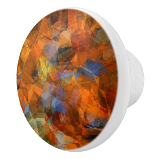 Modern abstrakt design för virtuell Orange Knopp (Höger)