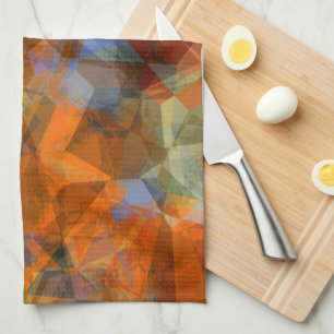 Modern abstrakt design för virtuell Orange Kökshandduk