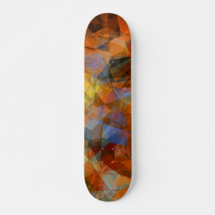 Modern abstrakt design för virtuell Orange Mini Skateboard Bräda 18,5 Cm