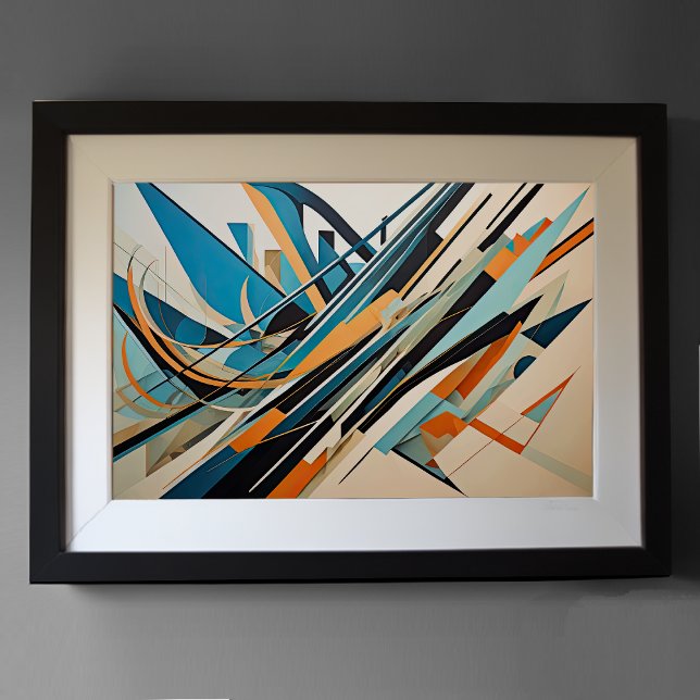 Modern abstrakt design Futurism 3:2 Poster (Skapare uppladdad)