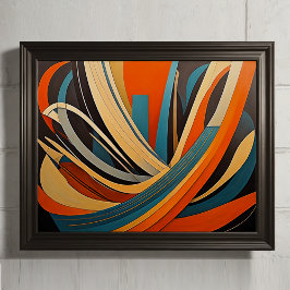Modern abstrakt design Futurism 4:5 Poster