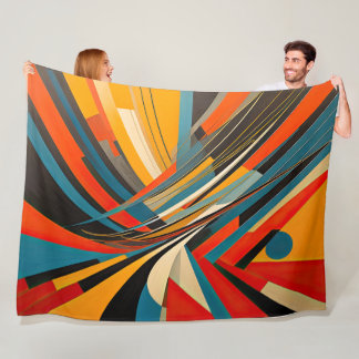 Modern abstrakt design Futurism Fleecefilt