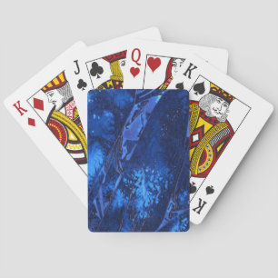 Modern abstrakt design i coola under vattenbladen casinokort