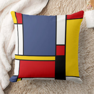 Modern Abstrakt-design i Mondrian Stil Kudde