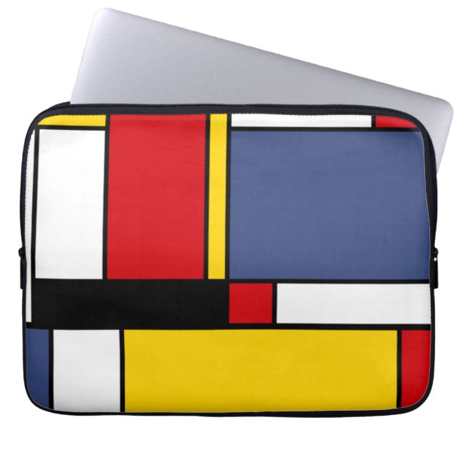 Modern Abstrakt-design i Mondrian Stil Laptop Fodral (Framsidan)
