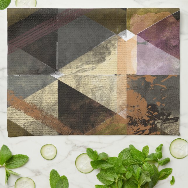 Modern abstrakt design kökshandduk (Vikta)