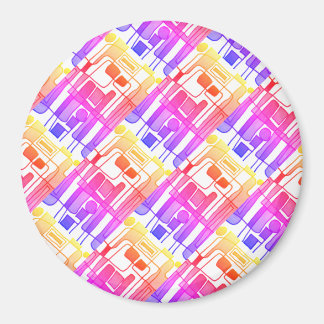 Modern abstrakt design med kort färgad magnet